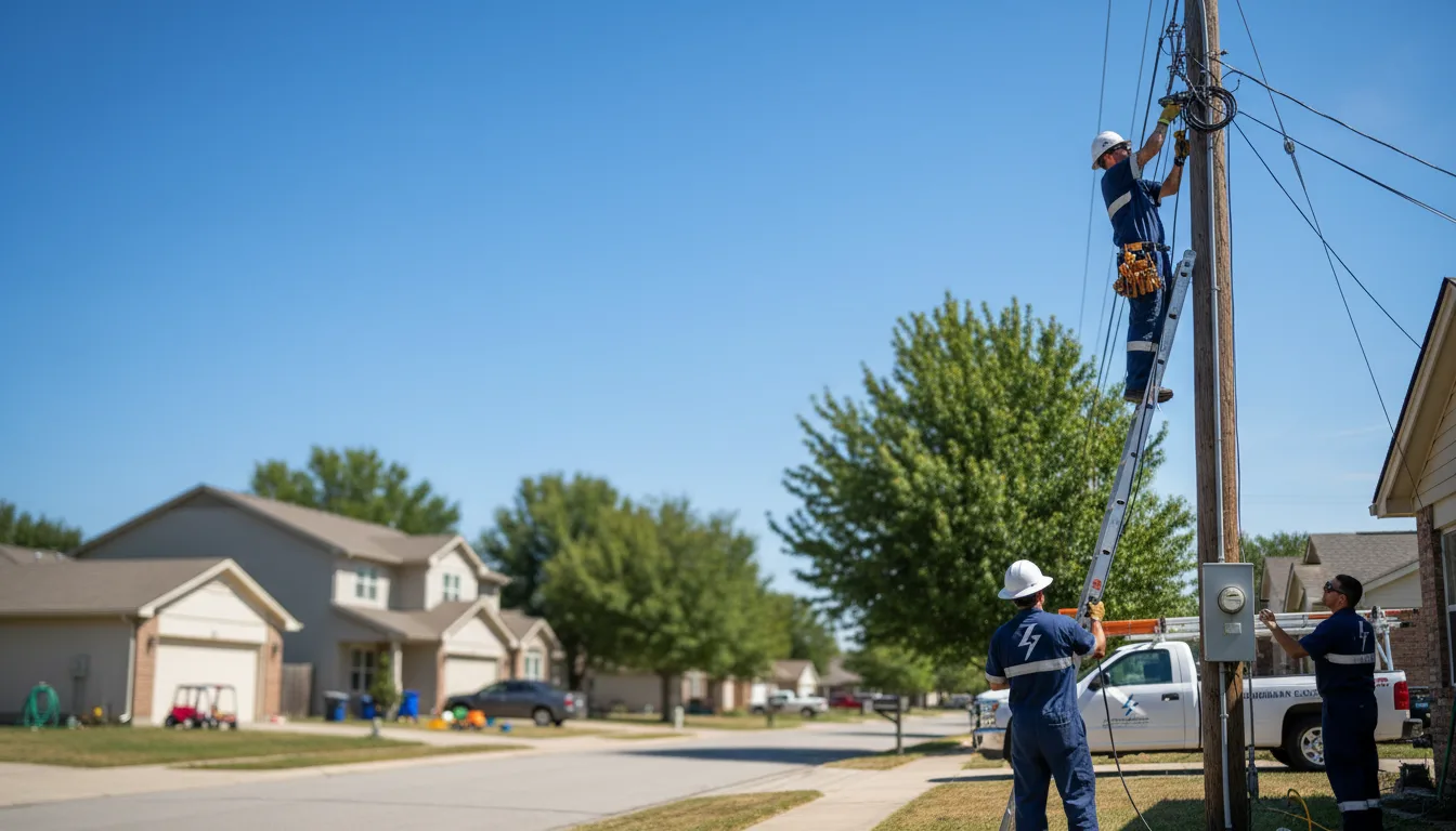 Residential electrician providing installation services in Miles, IA